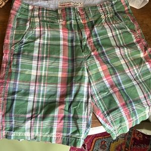 American Eagle plaid shorts